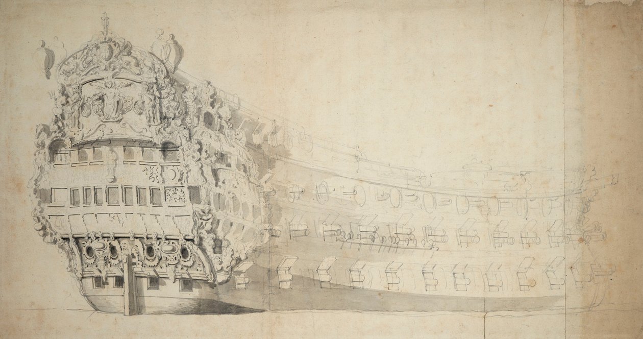 Kuninkaallinen hallitsija (Br tekijältä Willem van de the Elder Velde