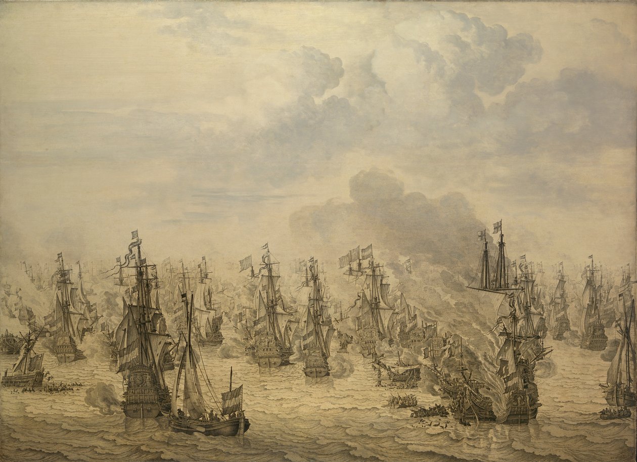 Scheveningenin taistelu tekijältä Willem van de the Elder Velde