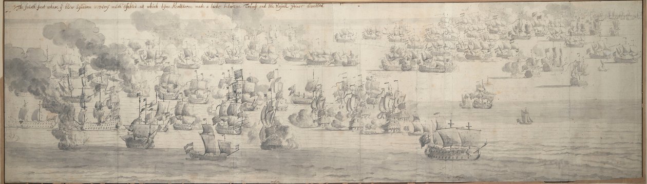 Texelin taistelu (Kijkduin) tekijältä Willem van de the Elder Velde