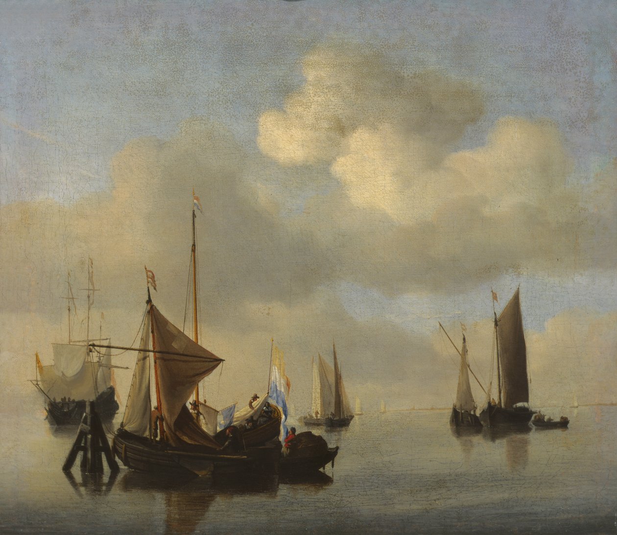 Merimaisema rauhallisella säällä tekijältä Willem van de Velde the Younger