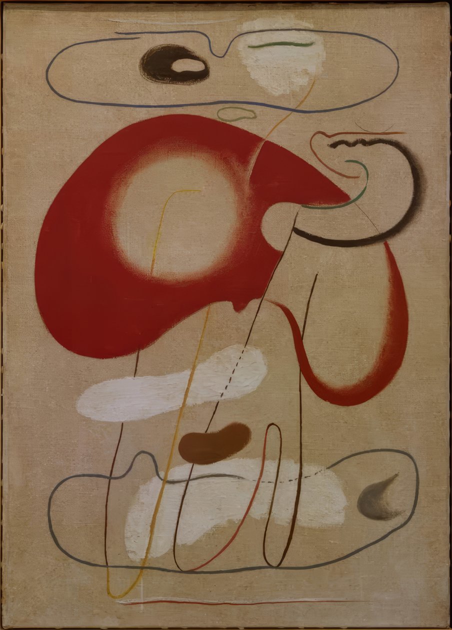 Kuva, jossa on ruskea muoto tekijältä Willi Baumeister