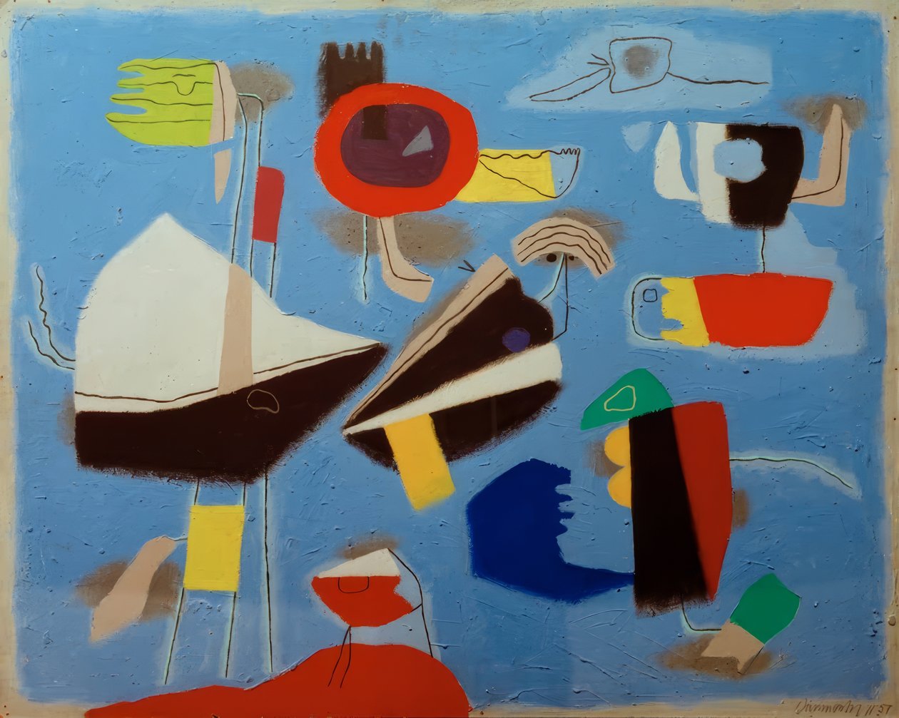 Sininen tuuletin tekijältä Willi Baumeister