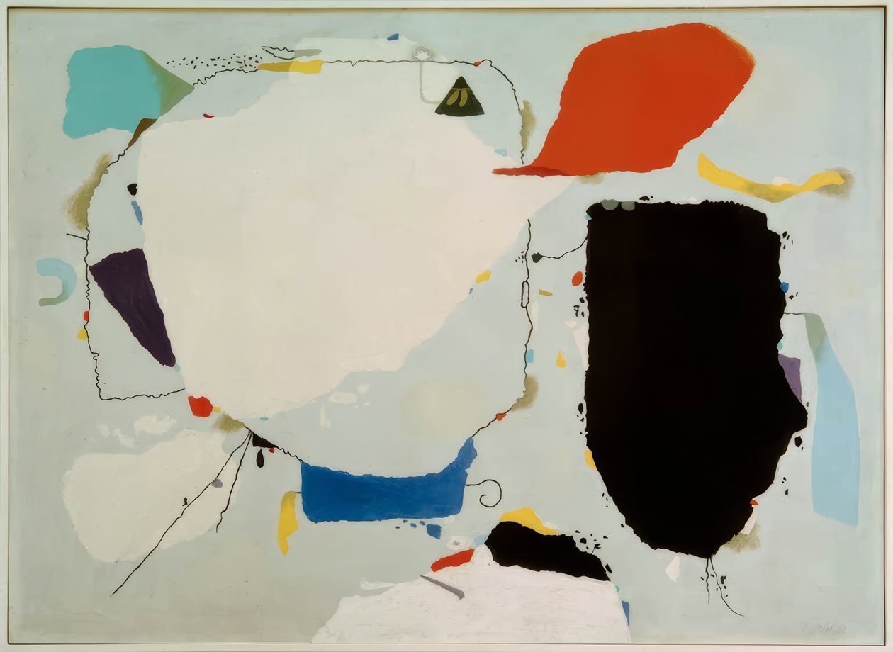 Monturi punaisella ja sinisellä tekijältä Willi Baumeister