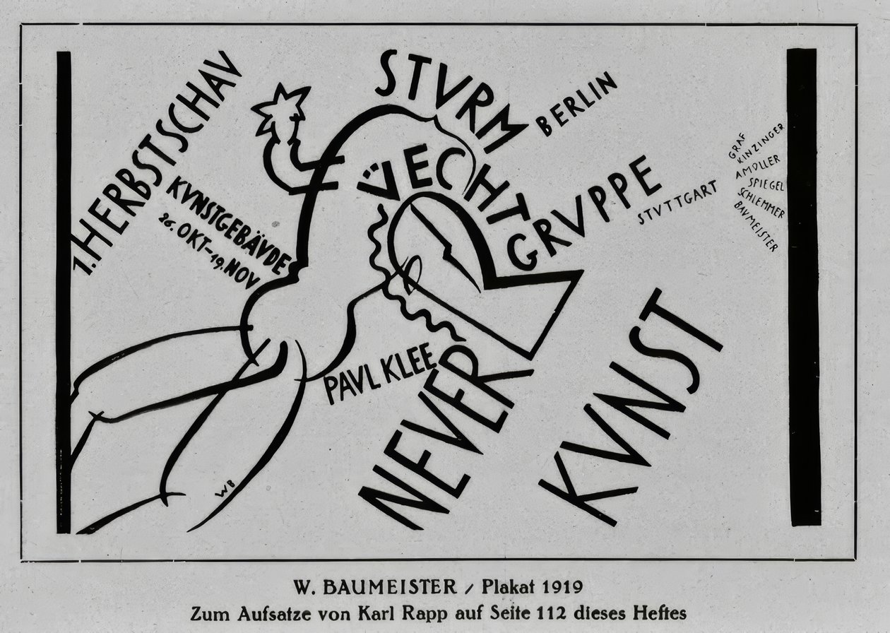 Juliste  tekijältä Willi Baumeister