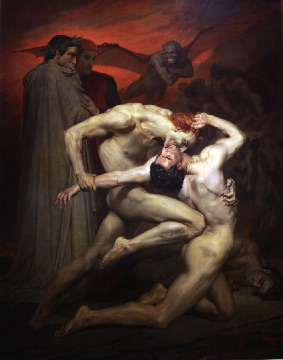 Dante ja Virgil tekijältä William Adolphe Bouguereau