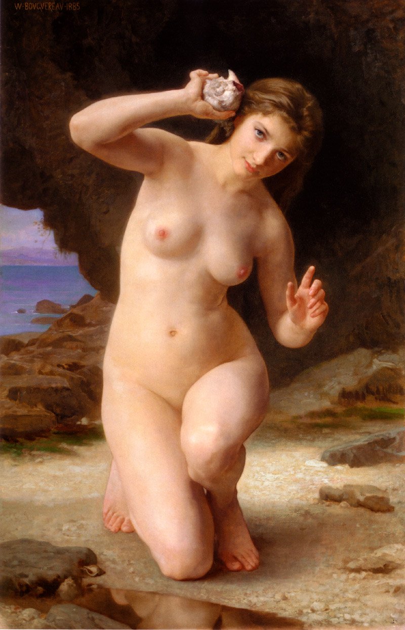 Femme au Coquillage tekijältä William Adolphe Bouguereau