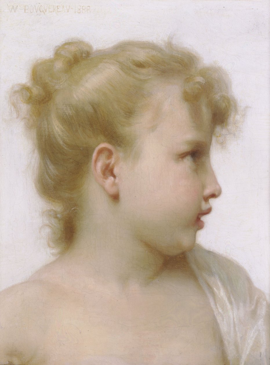 Pienen tytön pää tekijältä William Adolphe Bouguereau