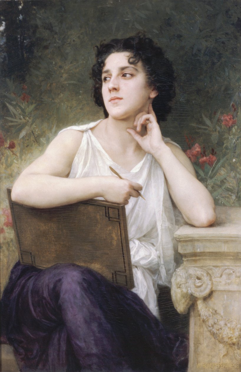 Inspiraatio (1898) tekijältä William Adolphe Bouguereau