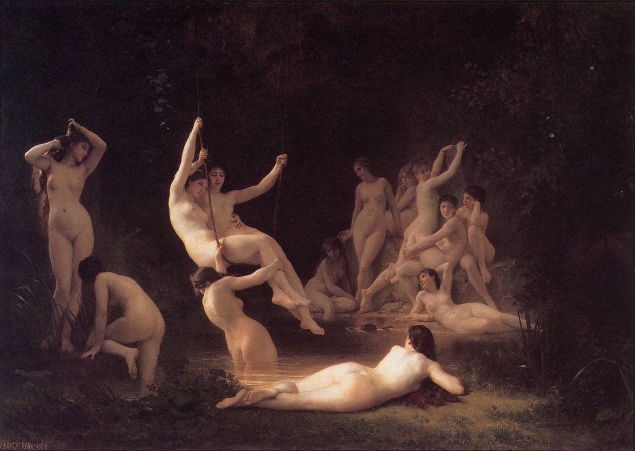 Les Nymphes tekijältä William Adolphe Bouguereau
