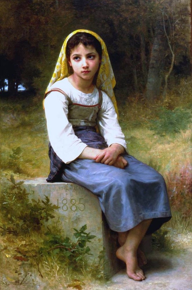 Meditaatio tekijältä William Adolphe Bouguereau
