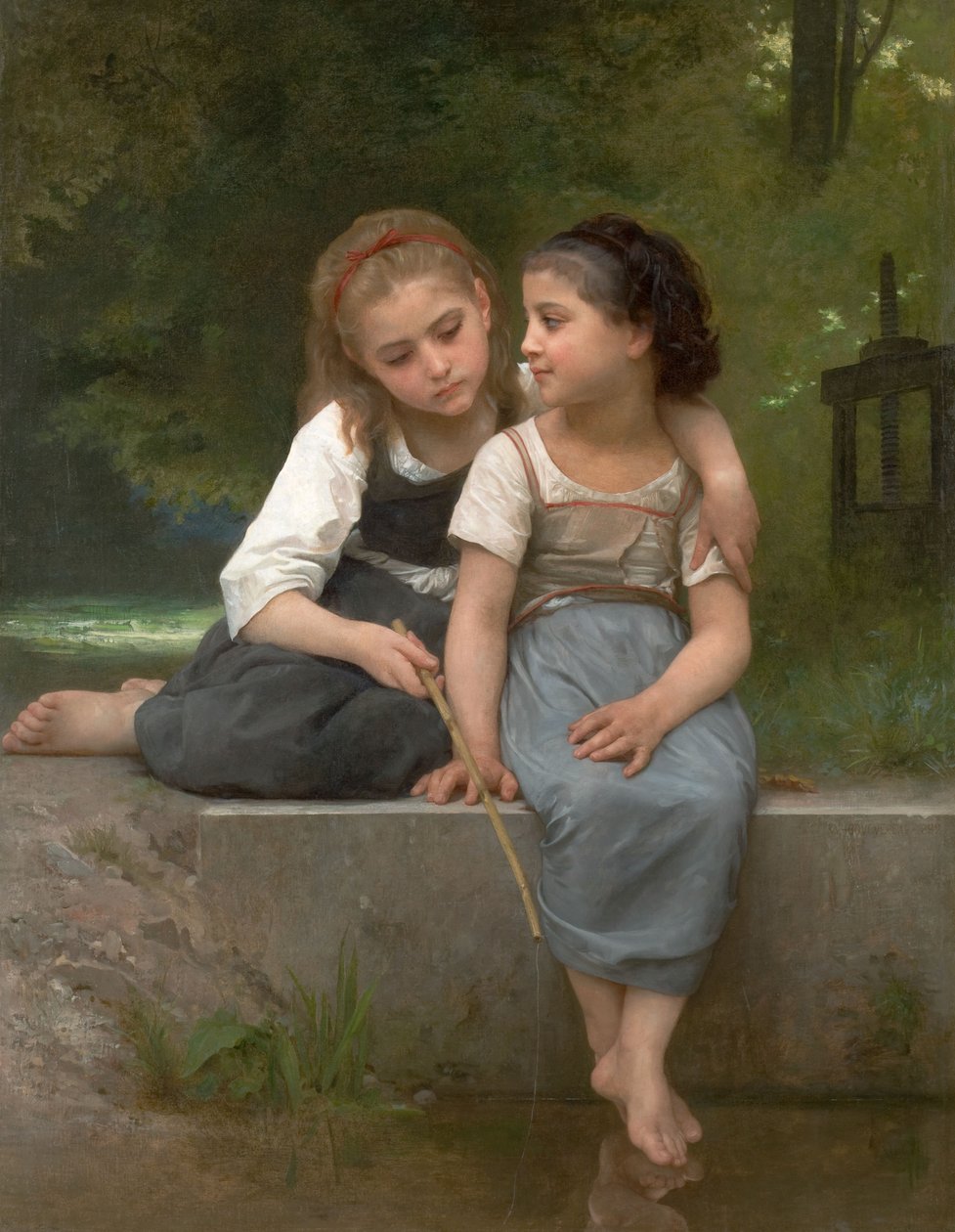 Pêche pour les grenouilles tekijältä William Adolphe Bouguereau