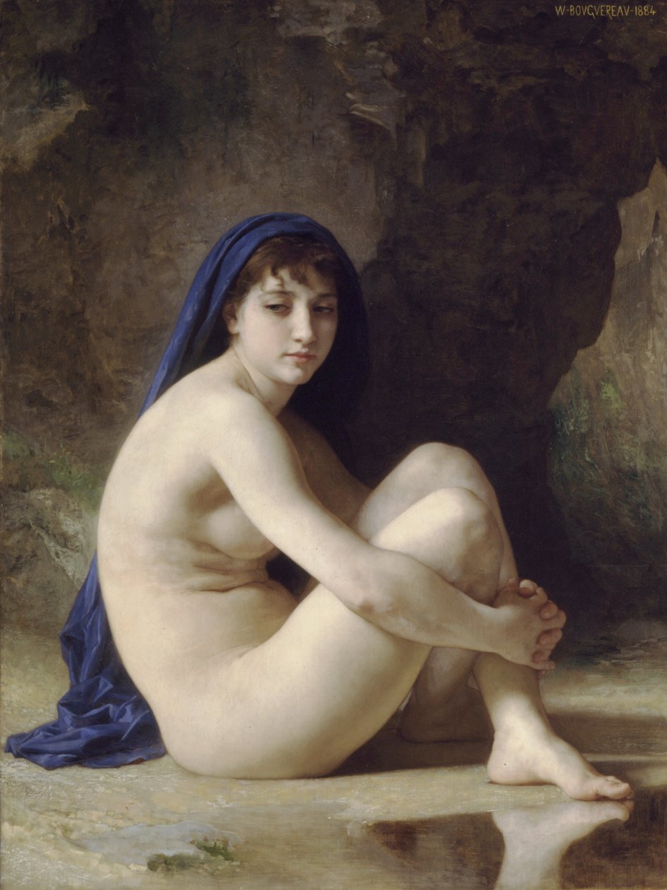 Istuva alaston tekijältä William Adolphe Bouguereau
