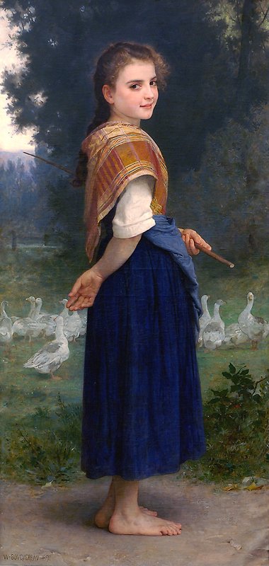 Hanhen tyttö tekijältä William Adolphe Bouguereau