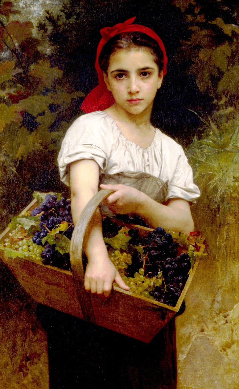 Rypäleen poimija tekijältä William Adolphe Bouguereau