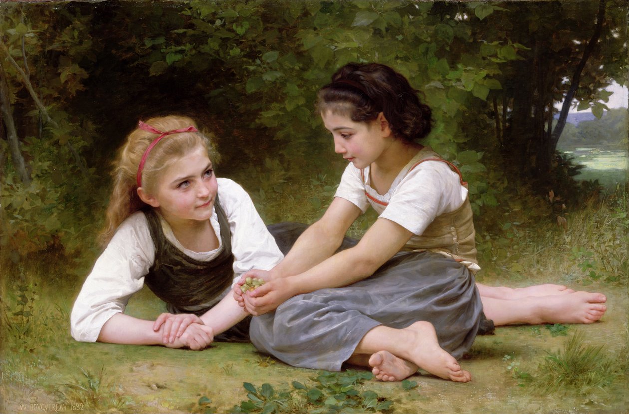 Huonekalut ja erilaiset esineet 1100- ja 1300-luvuilta tekijältä William Adolphe Bouguereau