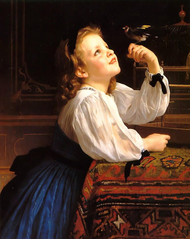 Tête dEtude lOiseau tekijältä William Adolphe Bouguereau