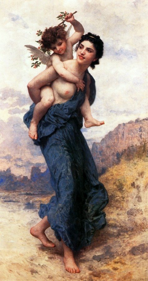 Venus ja Amor tekijältä William Adolphe Bouguereau