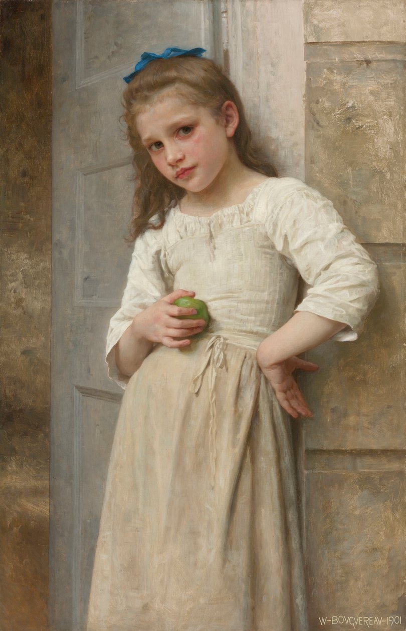 Yvonne sur le pas de la porte tekijältä William Adolphe Bouguereau