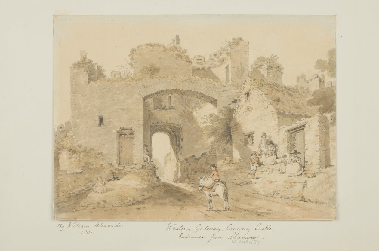 Conway Castle (kynä ja wc paperilla) tekijältä William Alexander