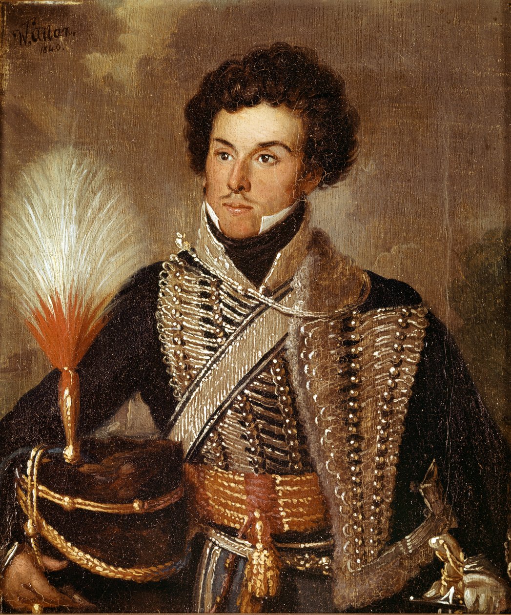 Upseeri, 18. lohikäärmerykmentti, 1840 tekijältä William Allan