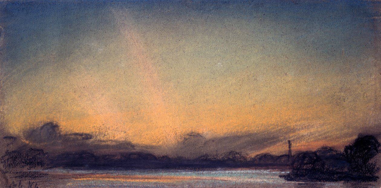 Auringonlasku, 4. syyskuuta 1885 tekijältä William Ascroft