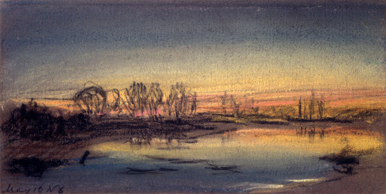 Auringonlasku, toukokuu 1884 tekijältä William Ascroft