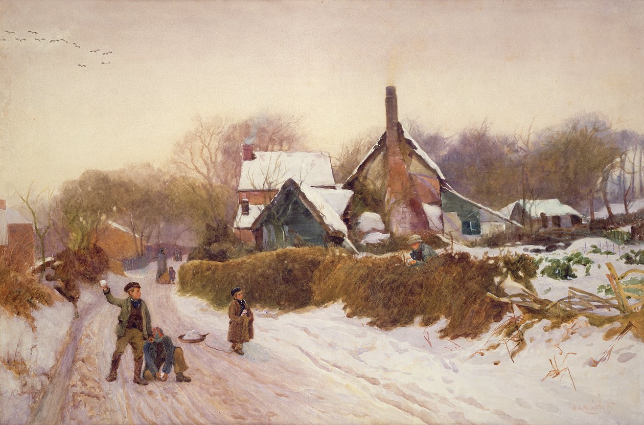 Huonekalut ja erilaiset esineet 1100- ja 1300-luvuilta tekijältä William Augustus Rixon