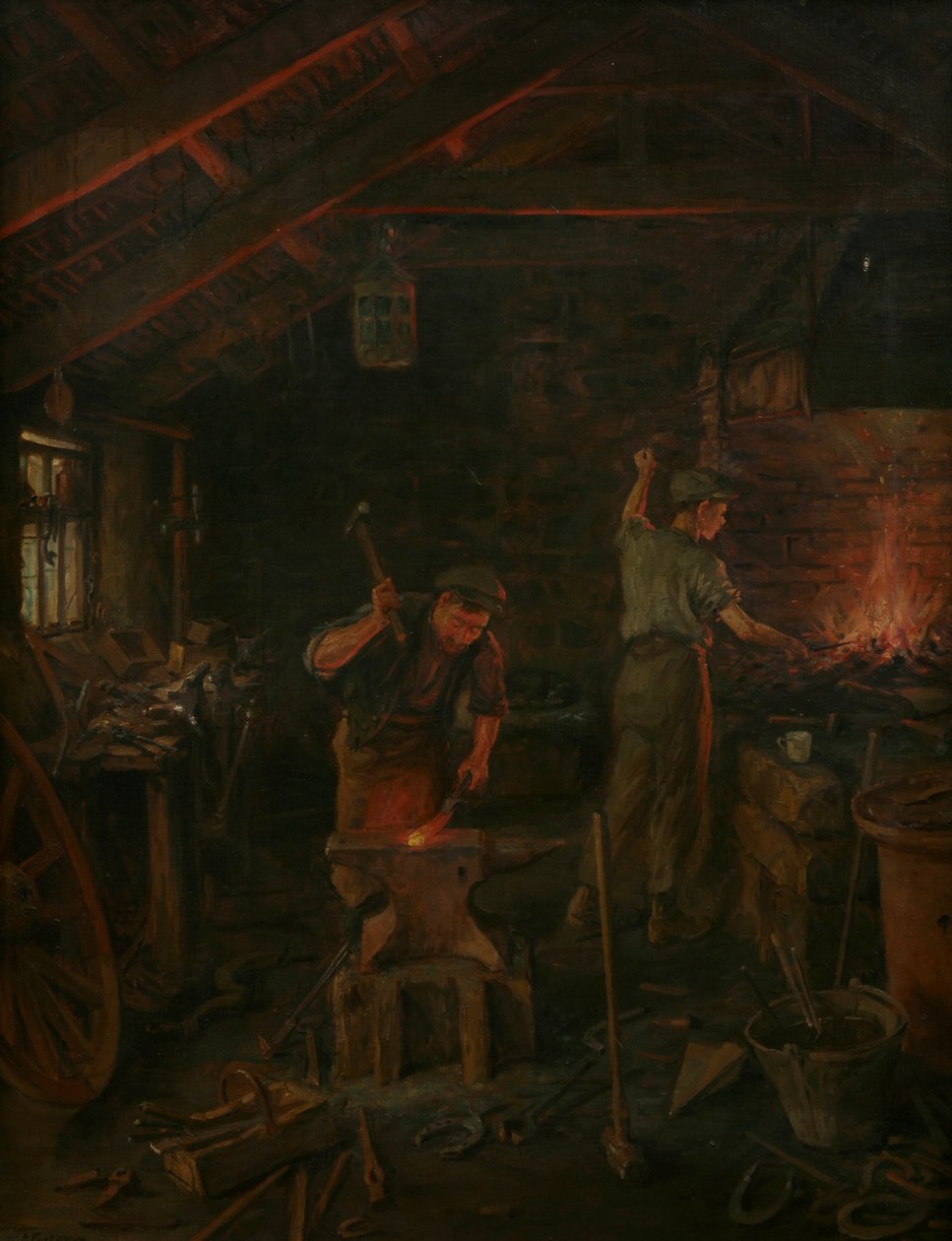 Vasaralla ja kädellä kaikki taiteet pysyvät tekijältä William Banks Fortescue