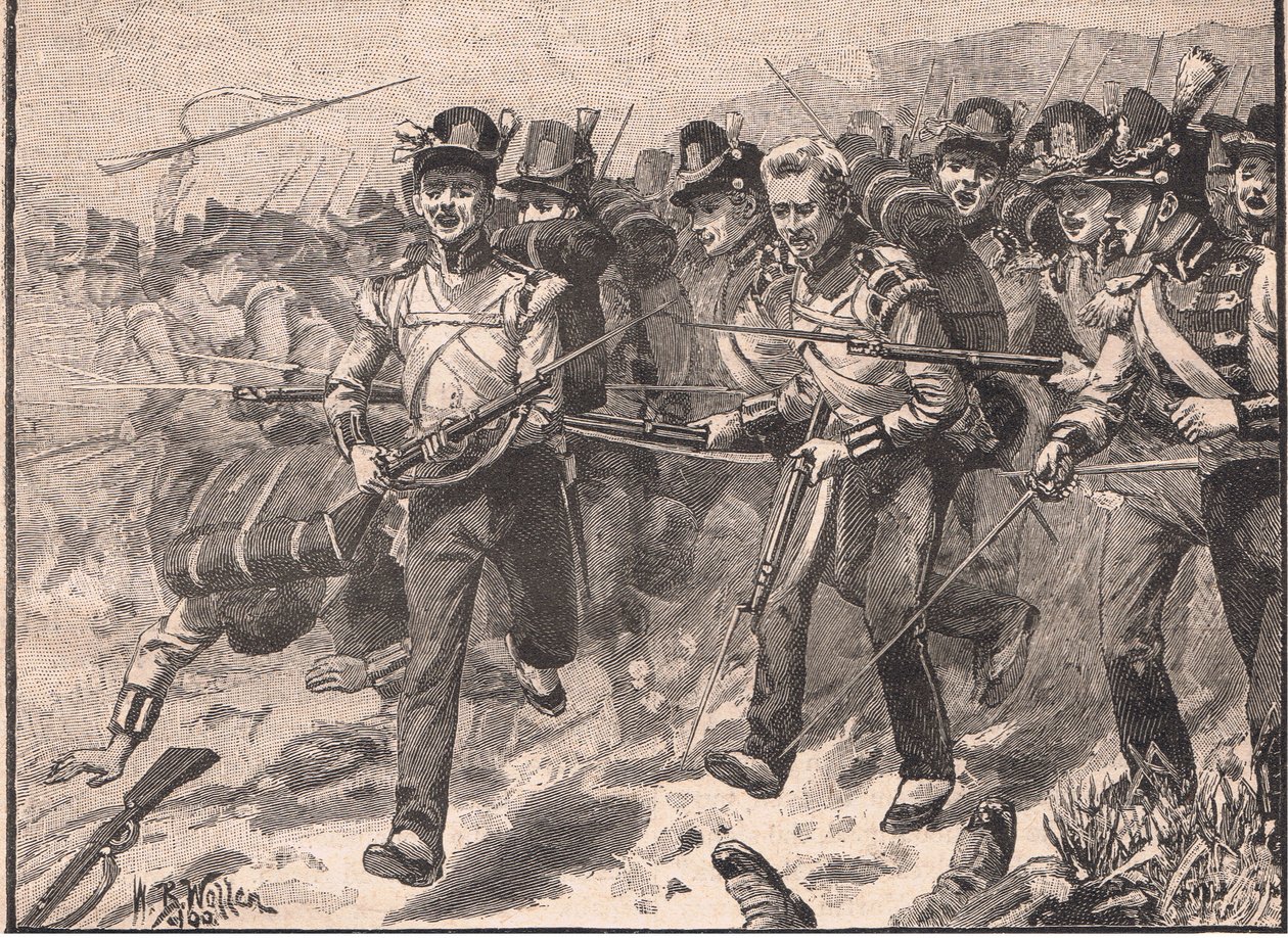 Bajonettipanos Talaverassa AD 1809 tekijältä William Barnes Wollen