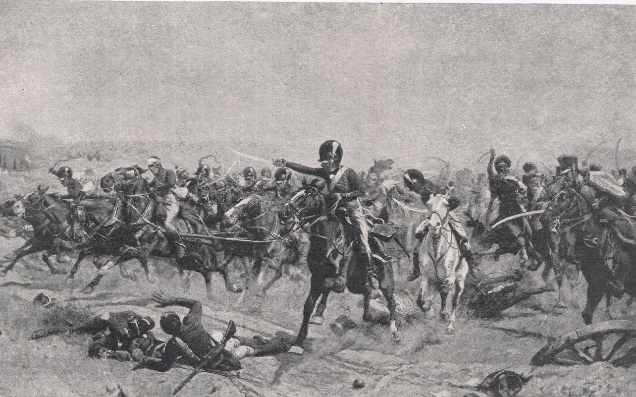 Norman Ramsay Fuentes de Onorossa, 5. toukokuuta 1811, kuva julkaisusta "British Battles on Land and Sea", julkaisija Cassell, Lontoo, n. 1910 tekijältä William Barnes Wollen