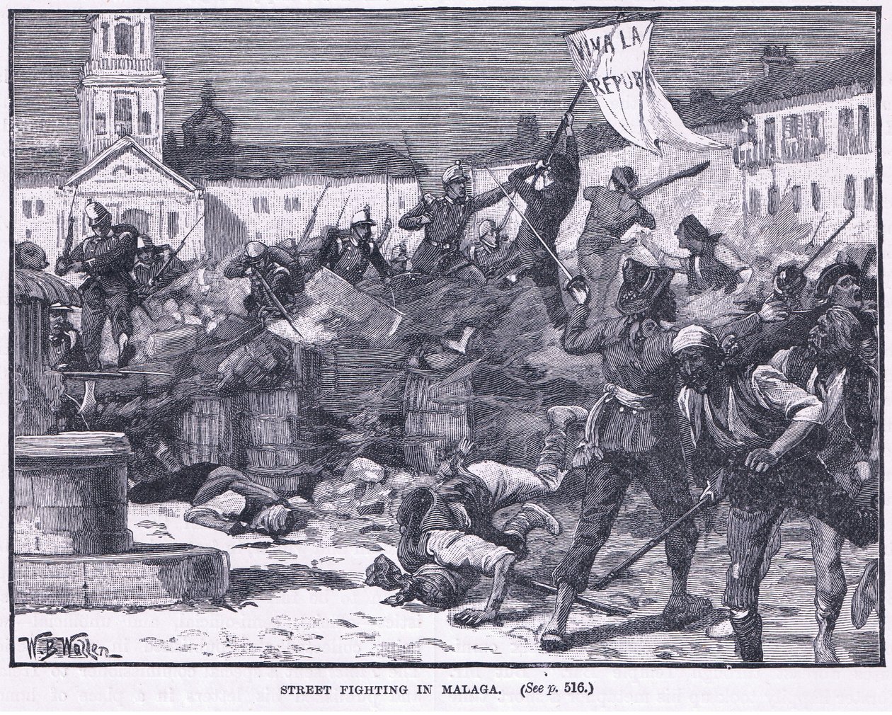Katutaistelut Malagassa 1869 jKr tekijältä William Barnes Wollen