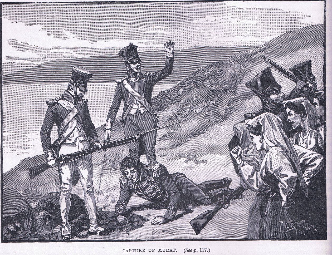 Muratin vangitseminen jKr 1815 tekijältä William Barnes Wollen