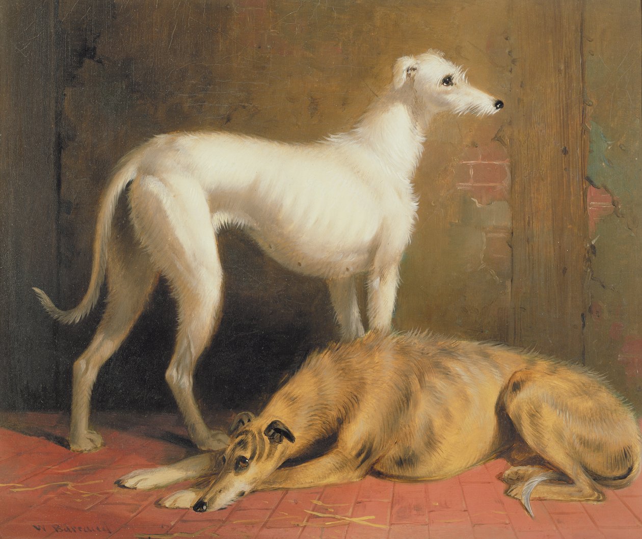 Deerhounds sisätiloissa tekijältä William Barraud
