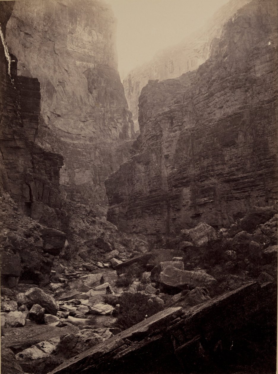 Cañon of Kanab Wash, Colorado -joki, katse pohjoiseen tekijältä William H. Bell
