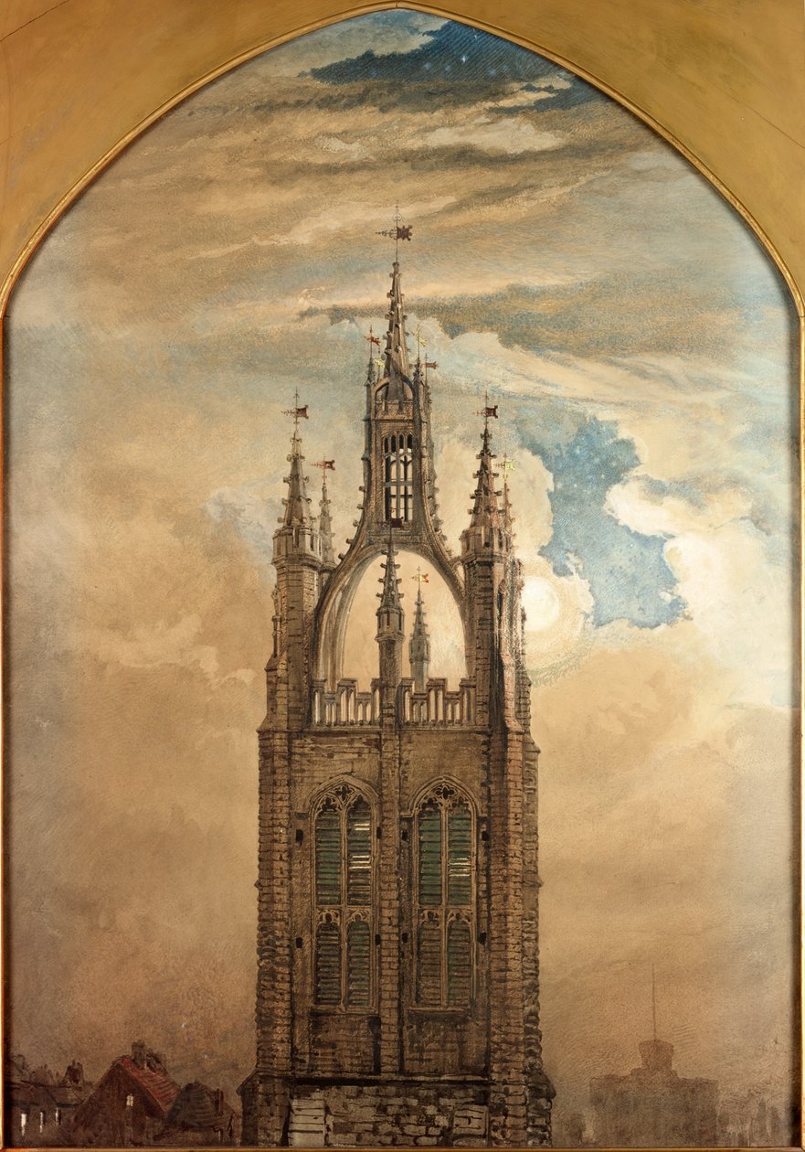 Pyhän Nikolauksen torni, Newcastle upon Tyne (vartalon väri) tekijältä William Bell Scott