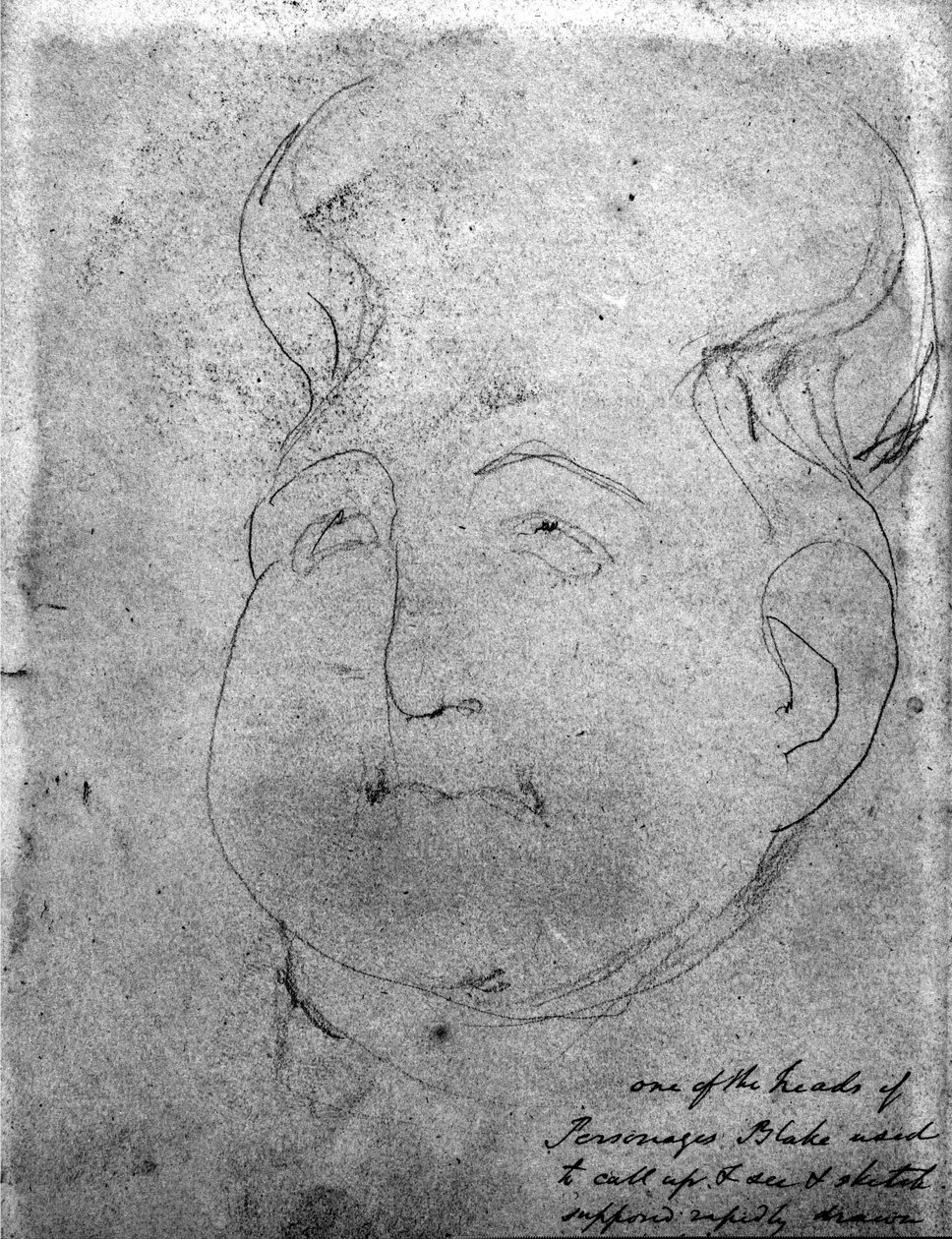 Visioiva pää tekijältä William Blake