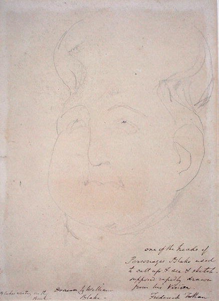 Visionääripää, 1819-20 tekijältä William Blake