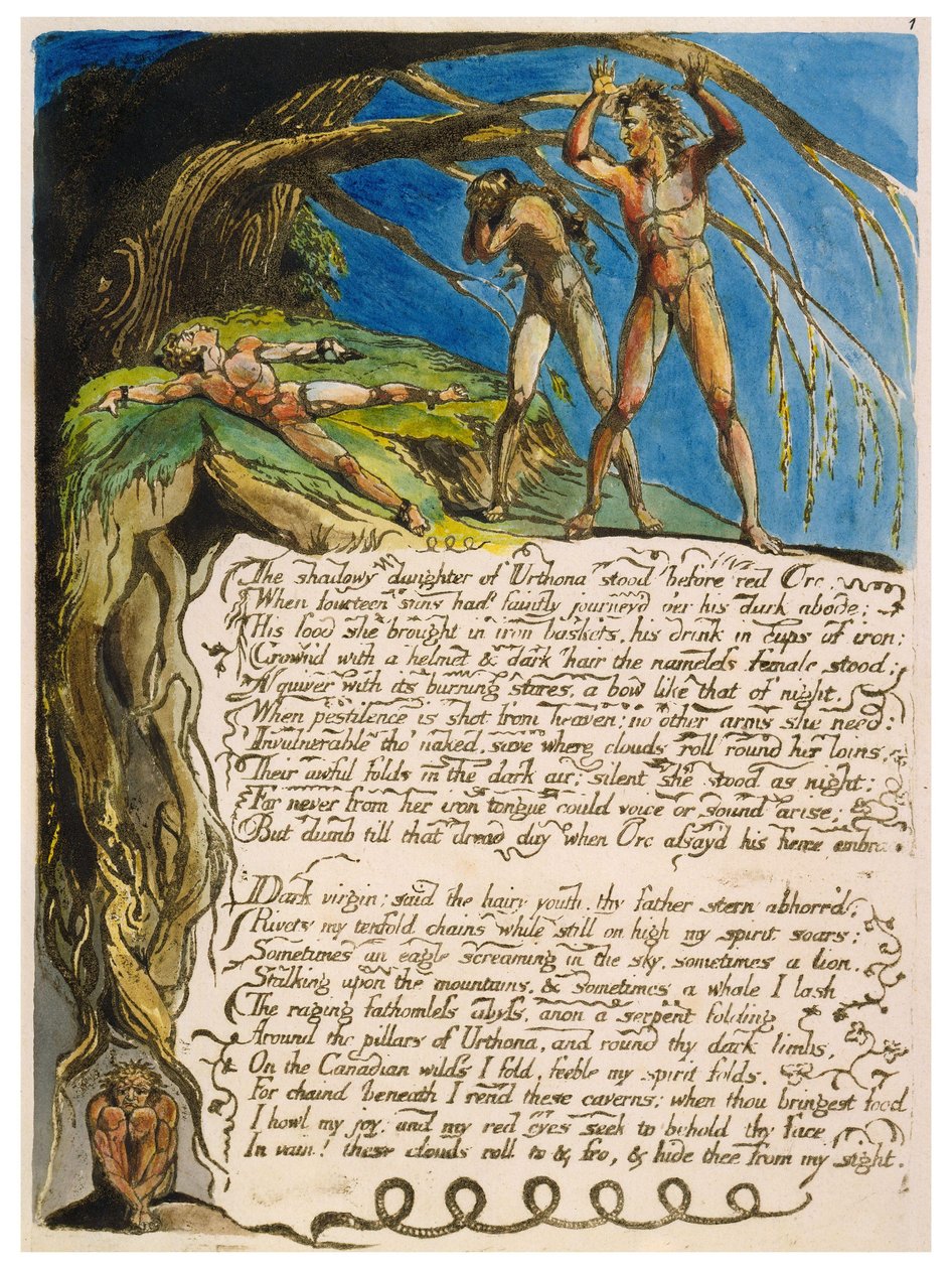 America a Prophecy kopioi levy 03 tekijältä William Blake