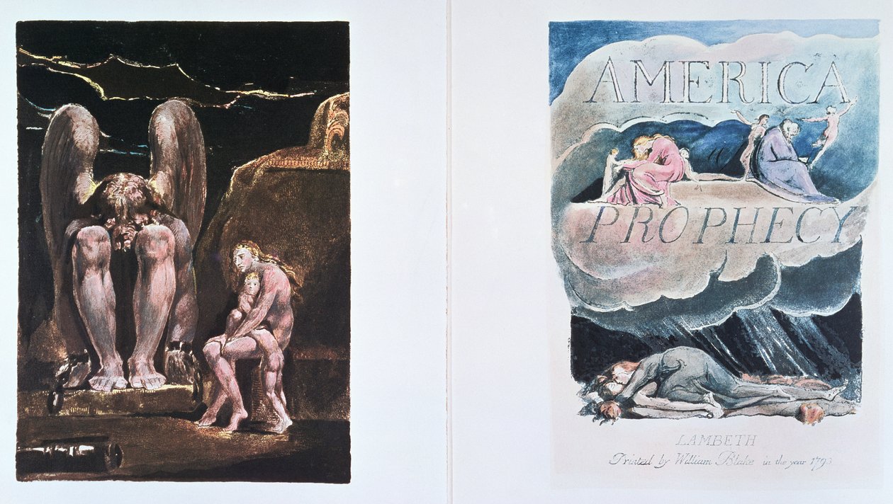 Huonekalut ja erilaiset esineet 1100- ja 1300-luvuilta tekijältä William Blake