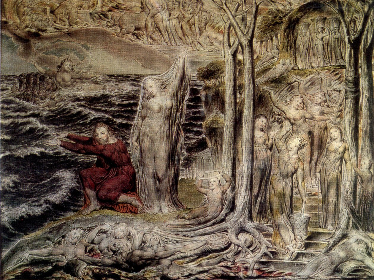 Blake De antro nympharum Tempera Arlington Court Devon tekijältä William Blake