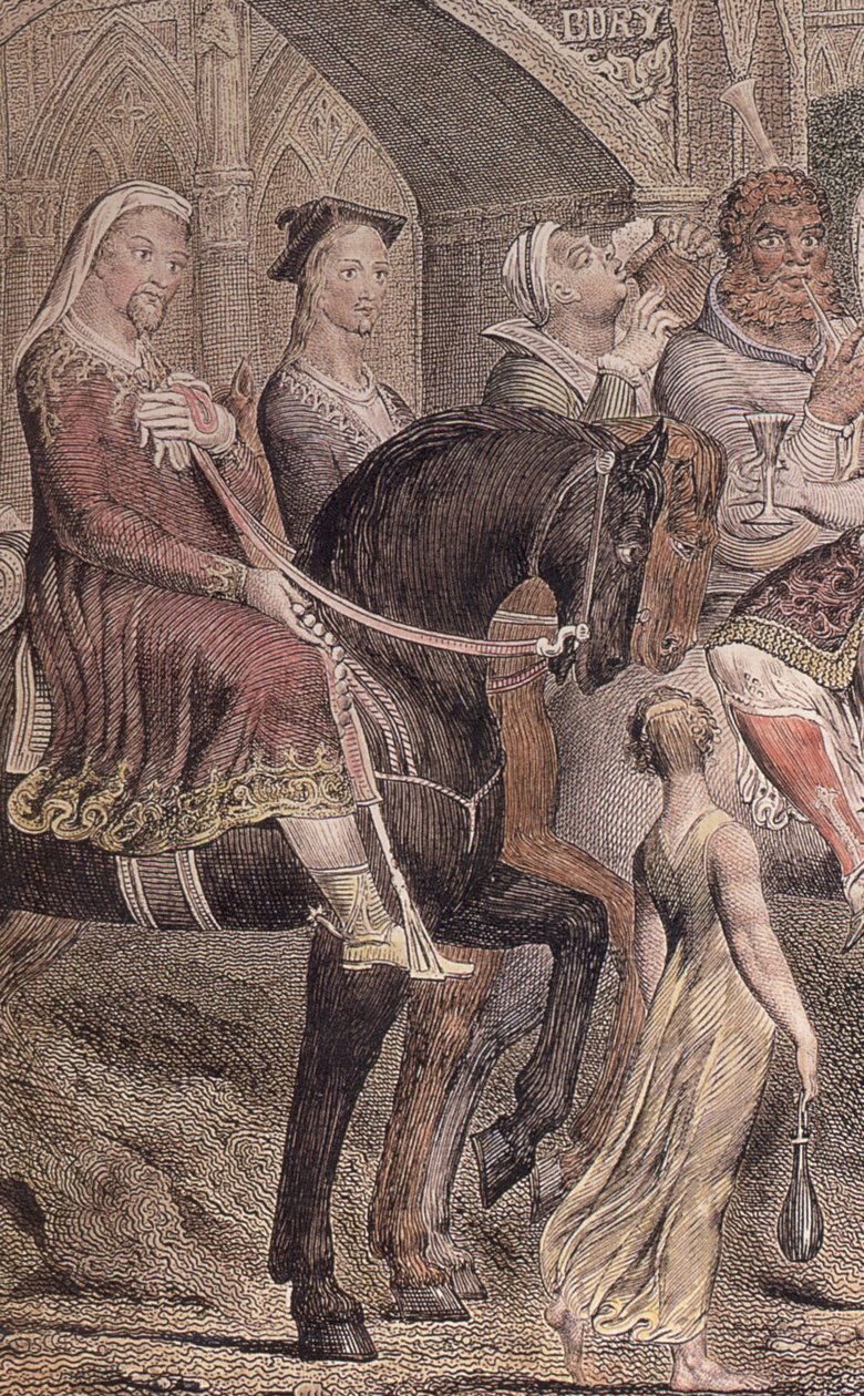 Blake-Cant-pilgrims-detail-b1 Värillinen kaiverrus, 2. tila (1810) tekijältä William Blake
