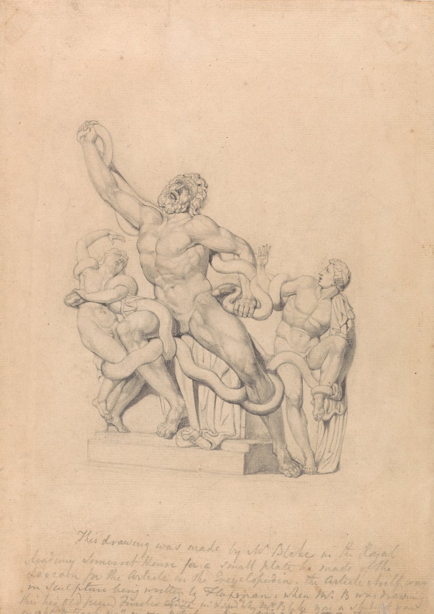 Kopio Laocoönista, Reess Cyclopædialle tekijältä William Blake
