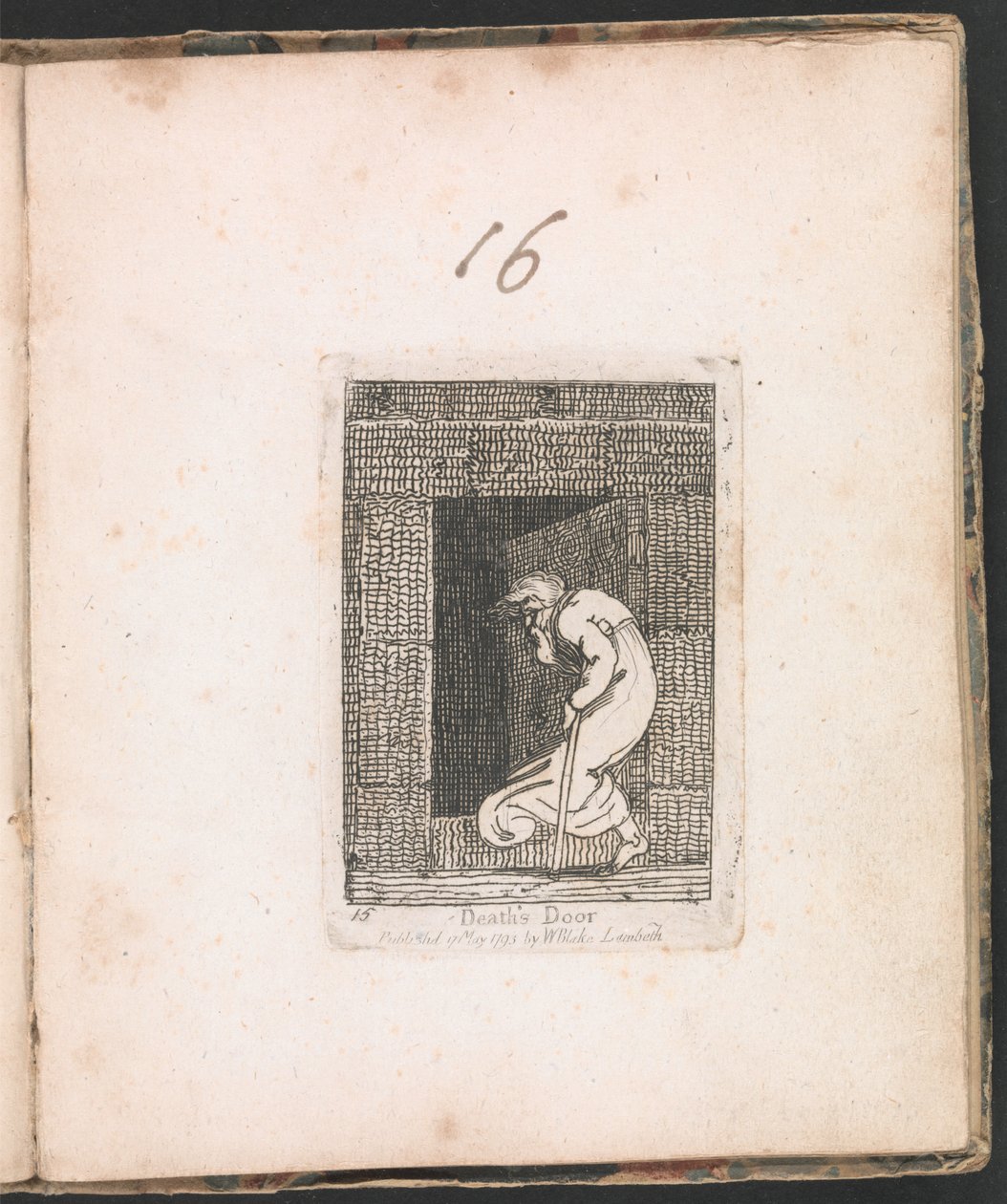 Deaths Door, levy 16 lapsille. Paratiisin portit, 1793 tekijältä William Blake