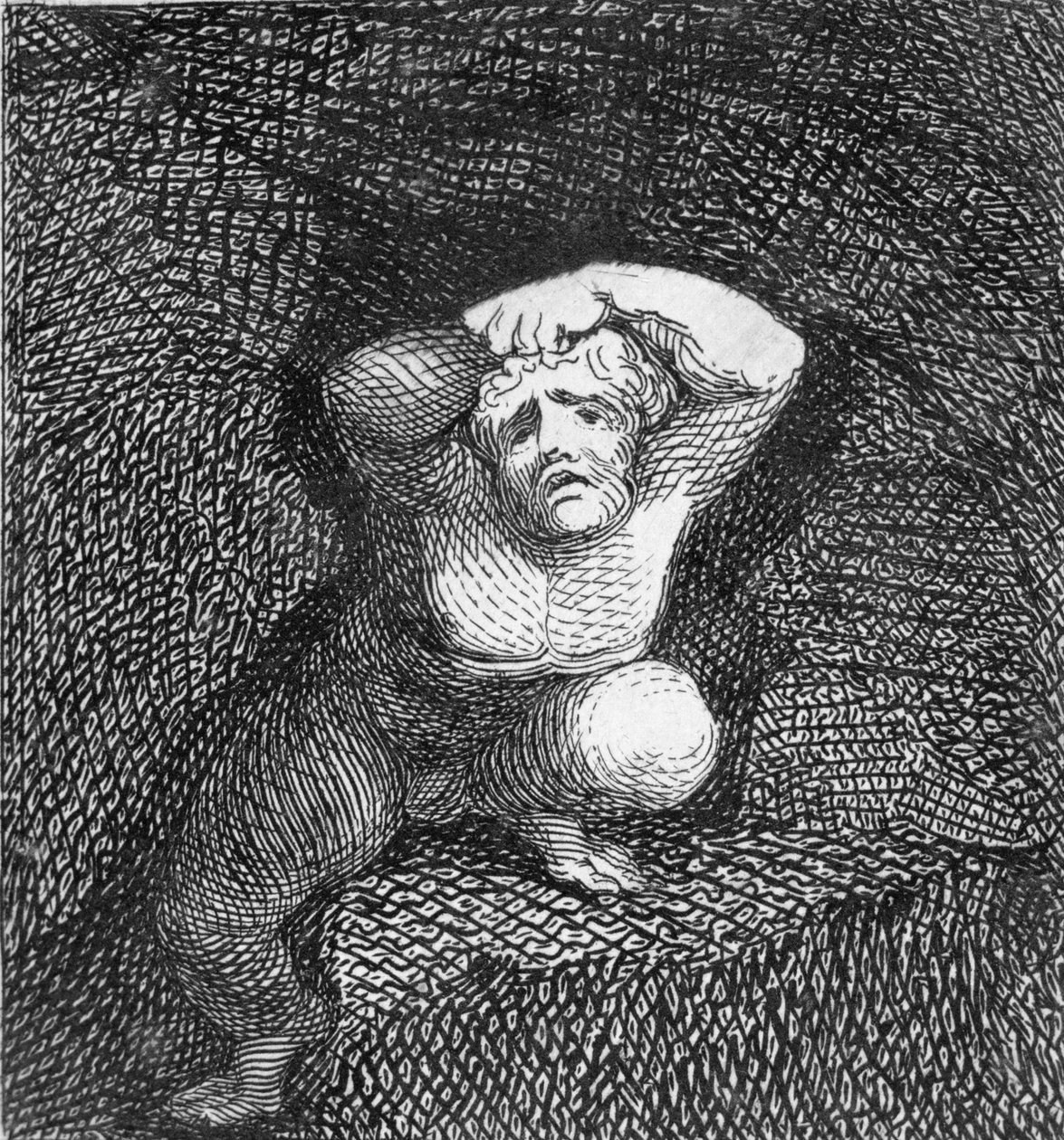 Maa, levy 5 julkaisusta "Lapsille. Paratiisin portit, 1793 tekijältä William Blake