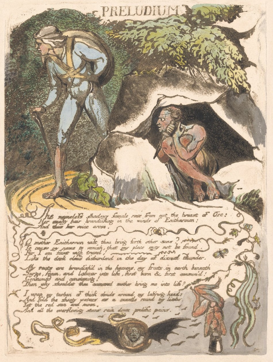 Eurooppa. Profetia, levy 3, preludium tekijältä William Blake