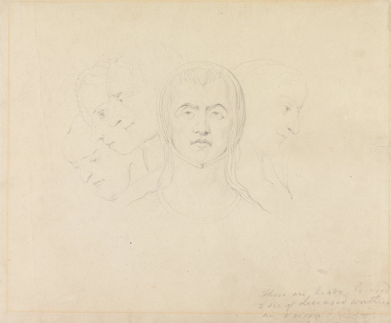 Viisi visionääristä naisten päätä tekijältä William Blake
