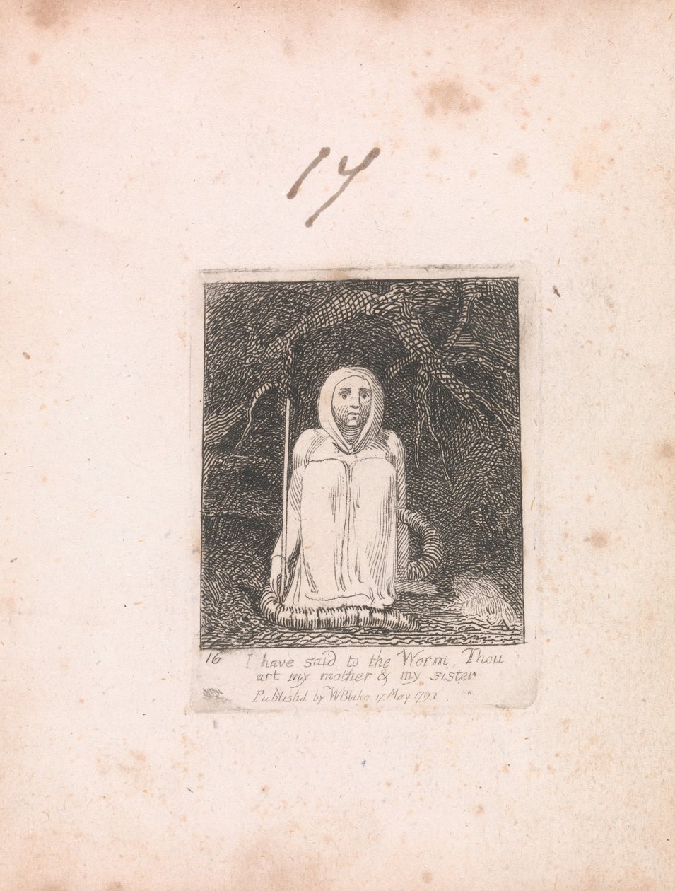 Lapsille. Paratiisin portit, levy 18, olen sanonut matolle. . . . tekijältä William Blake