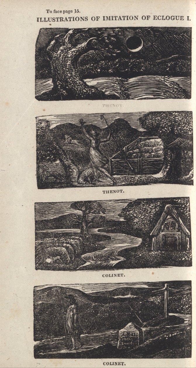 Kuvat Eclogue I -jäljitelmästä, Sivu 15 tekijältä William Blake