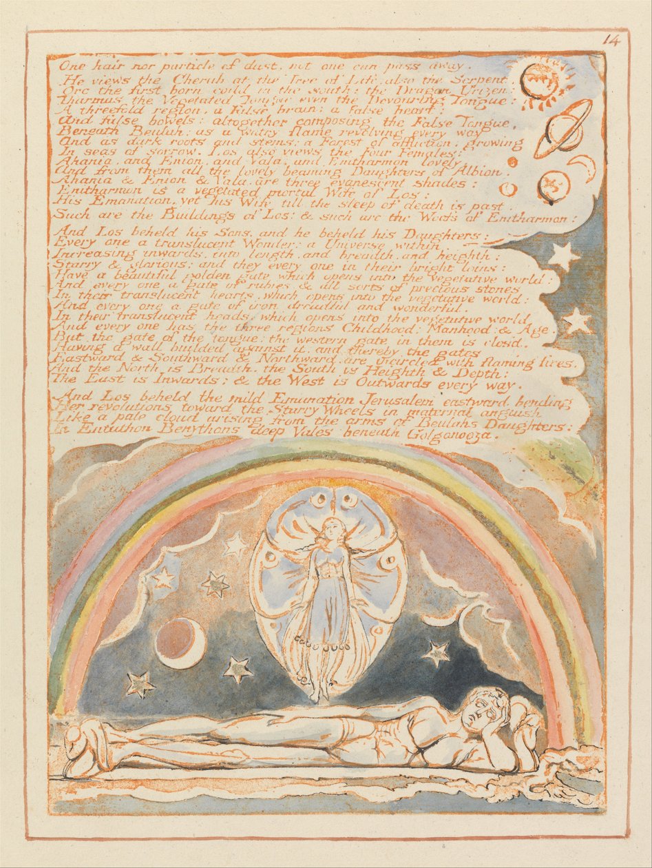 Jerusalem, levy 14, tekijältä William Blake