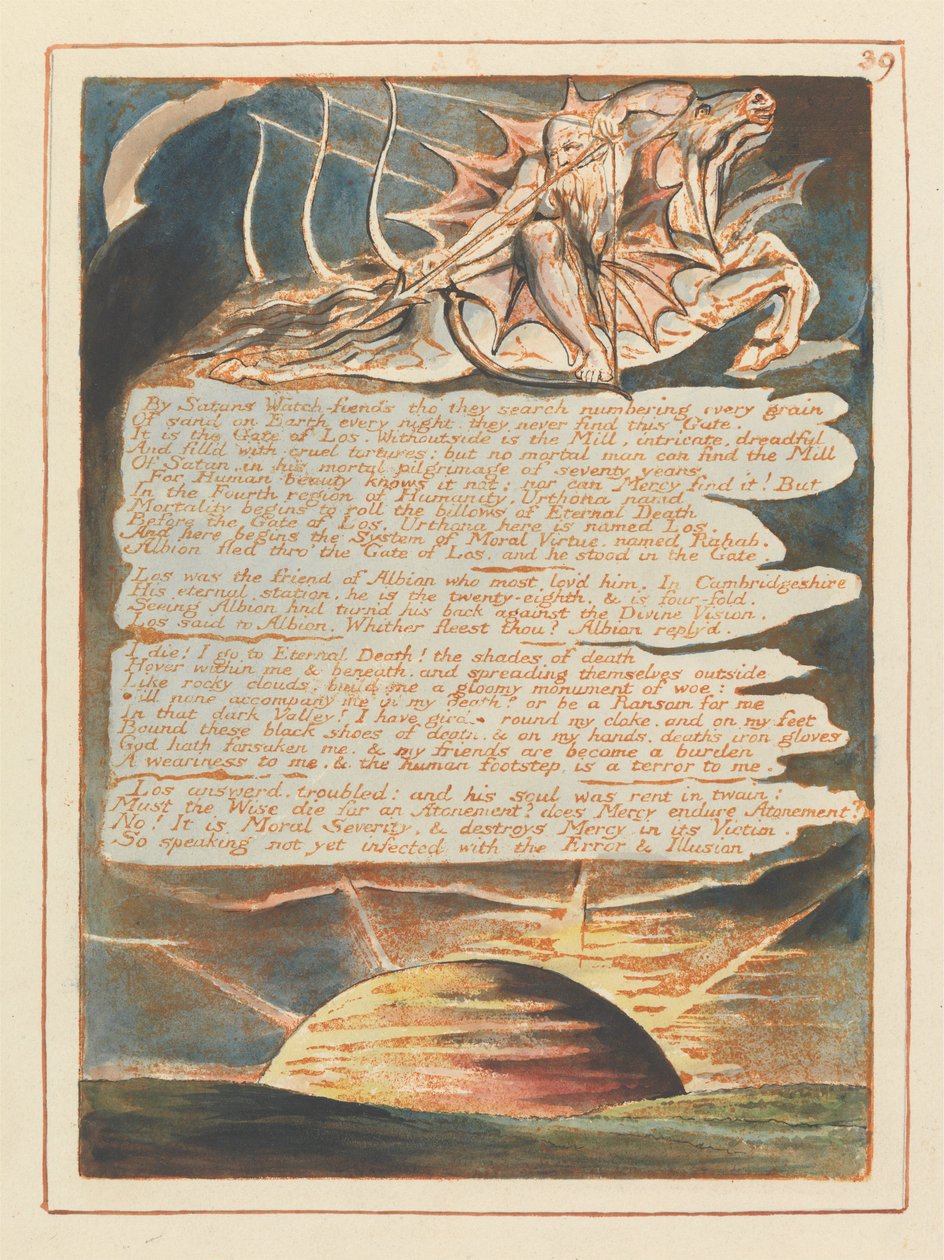 Jerusalem, levy 39, tekijältä William Blake